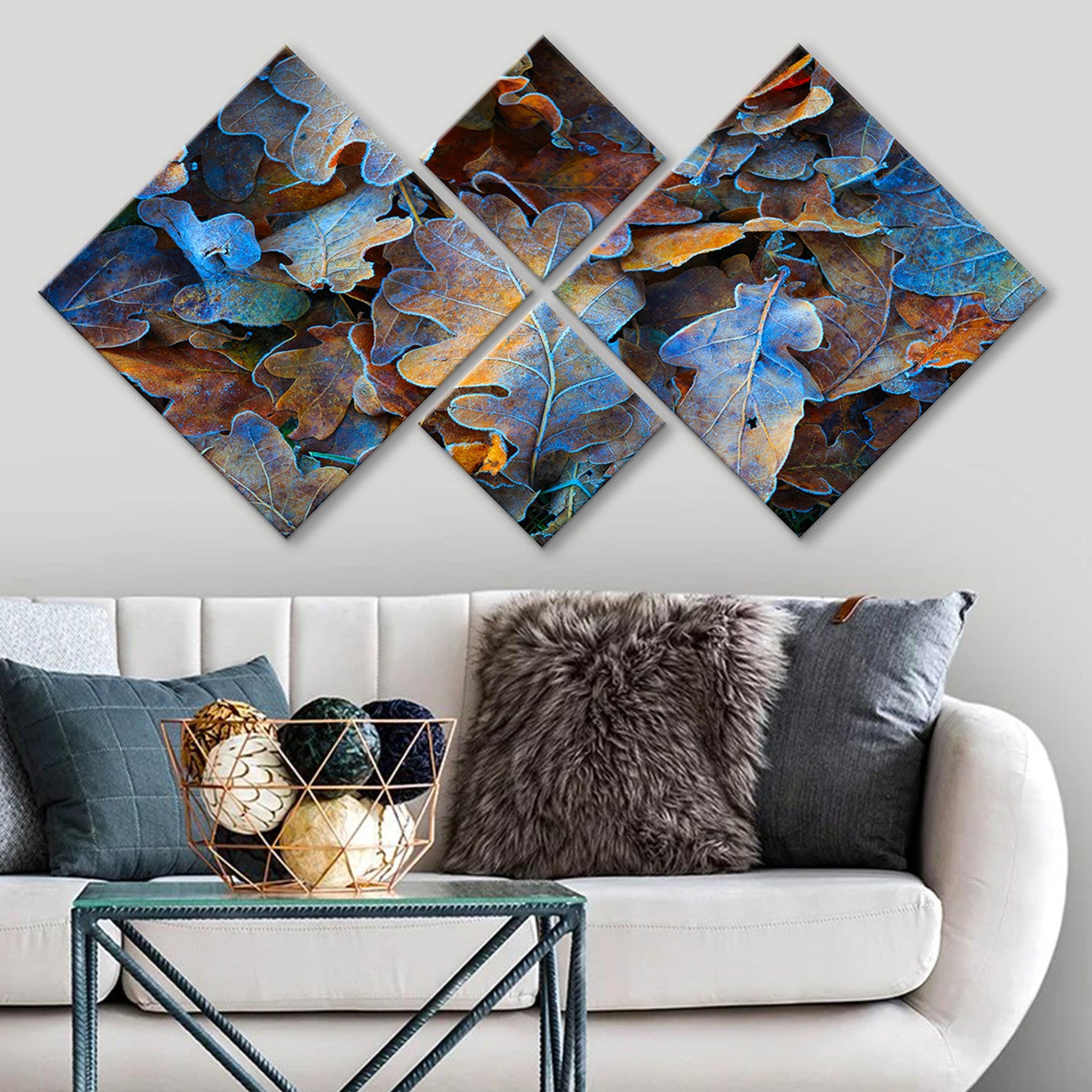 Conjunto Decorativo MDF Multicolor 4 Peças - Impressão UV Premium para Parede