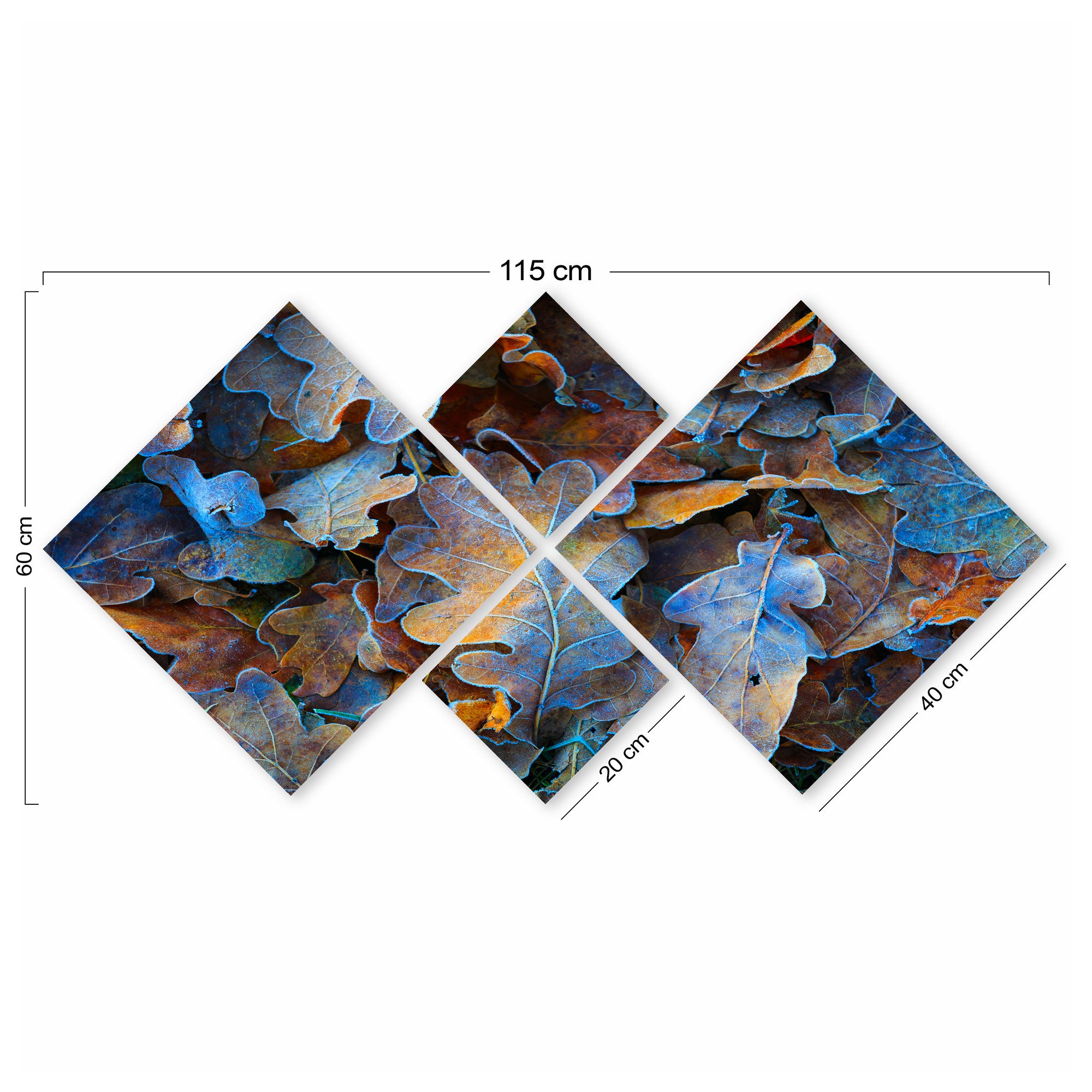 Conjunto Decorativo MDF Multicolor 4 Peças - Impressão UV Premium para Parede