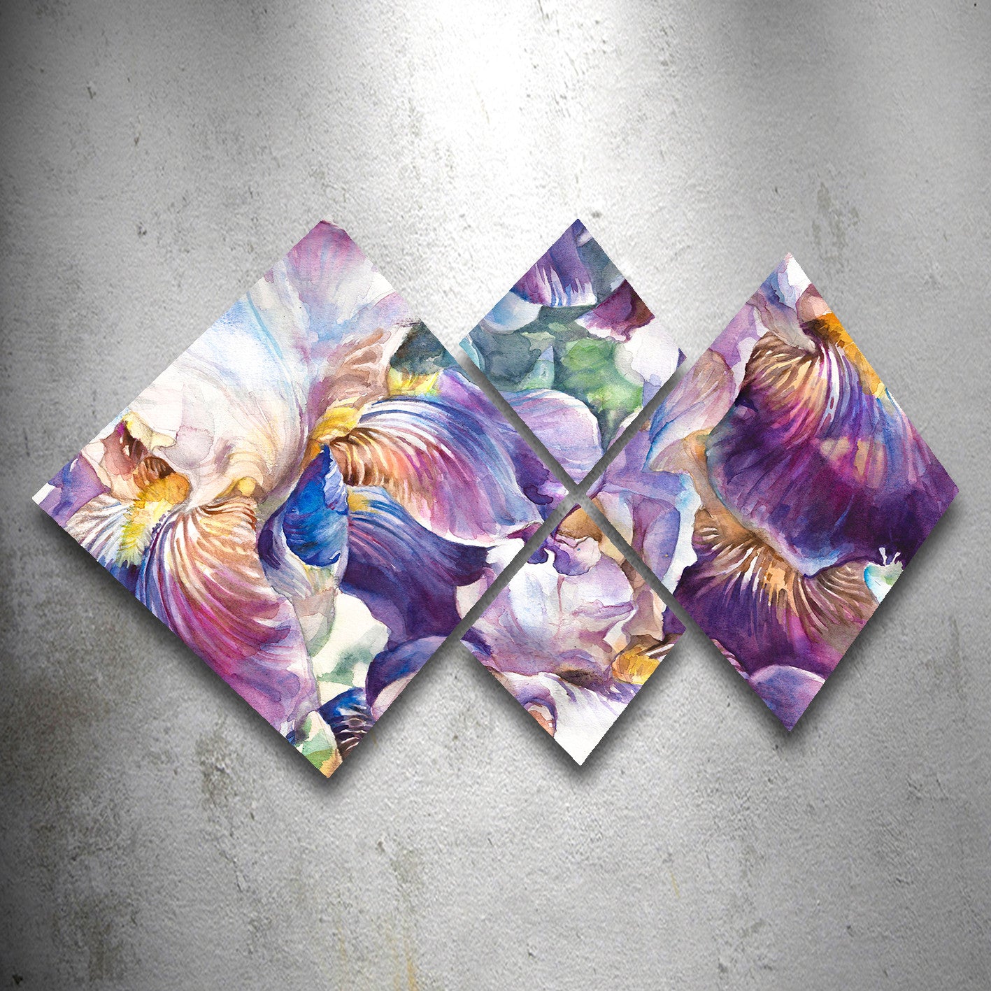 Conjunto Decorativo MDF Multicolor 4 Peças - Impressão UV Premium para Parede