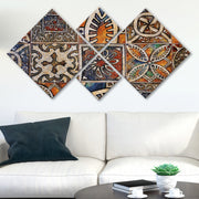 Conjunto Decorativo MDF Multicolor 4 Peças - Impressão UV Premium para Parede