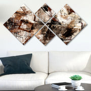 Conjunto Decorativo MDF Multicolor 4 Peças - Impressão UV Premium para Parede