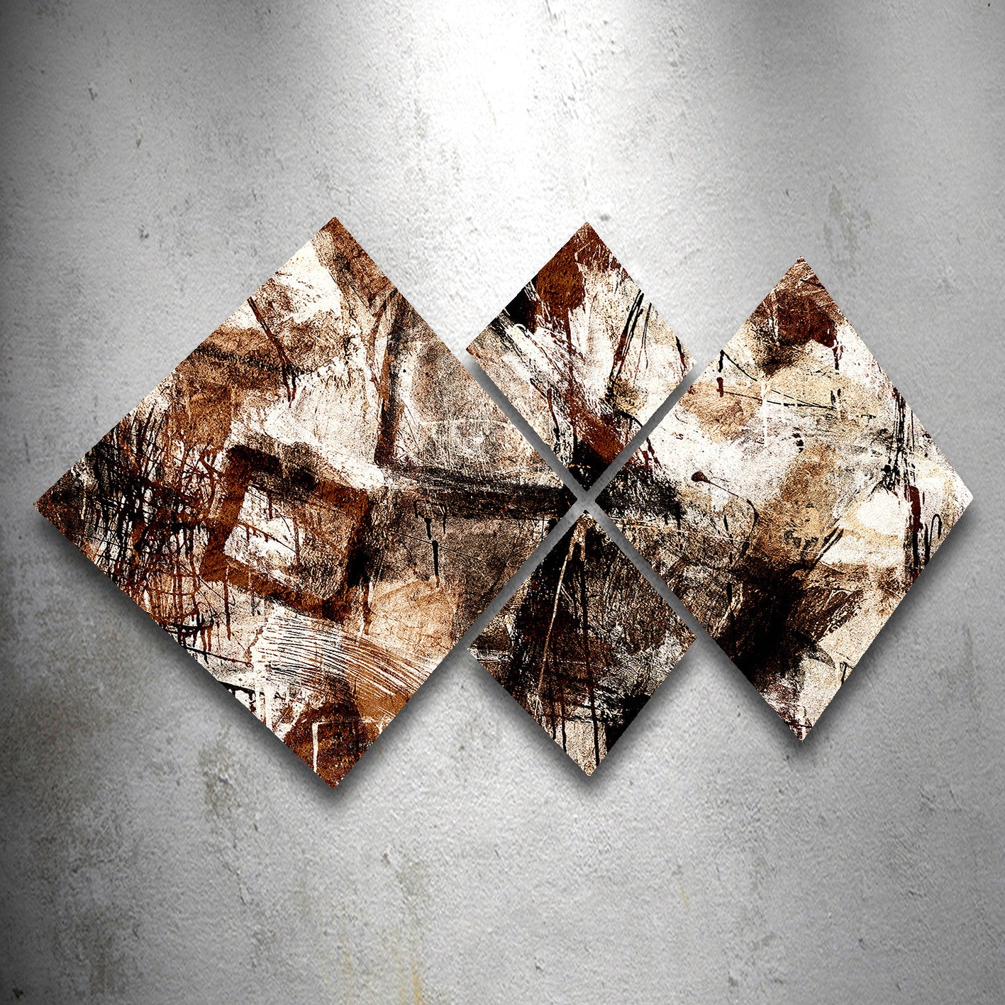 Conjunto Decorativo MDF Multicolor 4 Peças - Impressão UV Premium para Parede