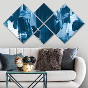 Conjunto Decorativo MDF Multicolor 4 Peças - Impressão UV Premium para Parede