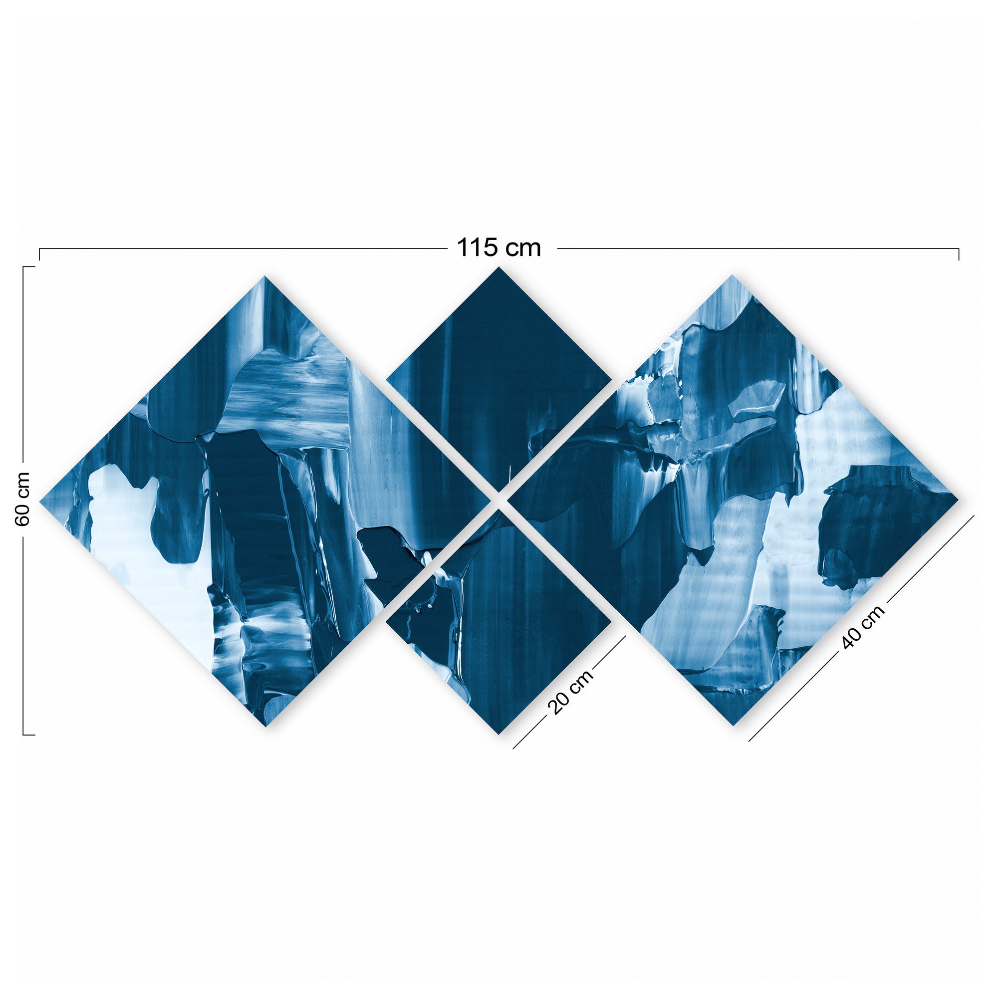 Conjunto Decorativo MDF Multicolor 4 Peças - Impressão UV Premium para Parede