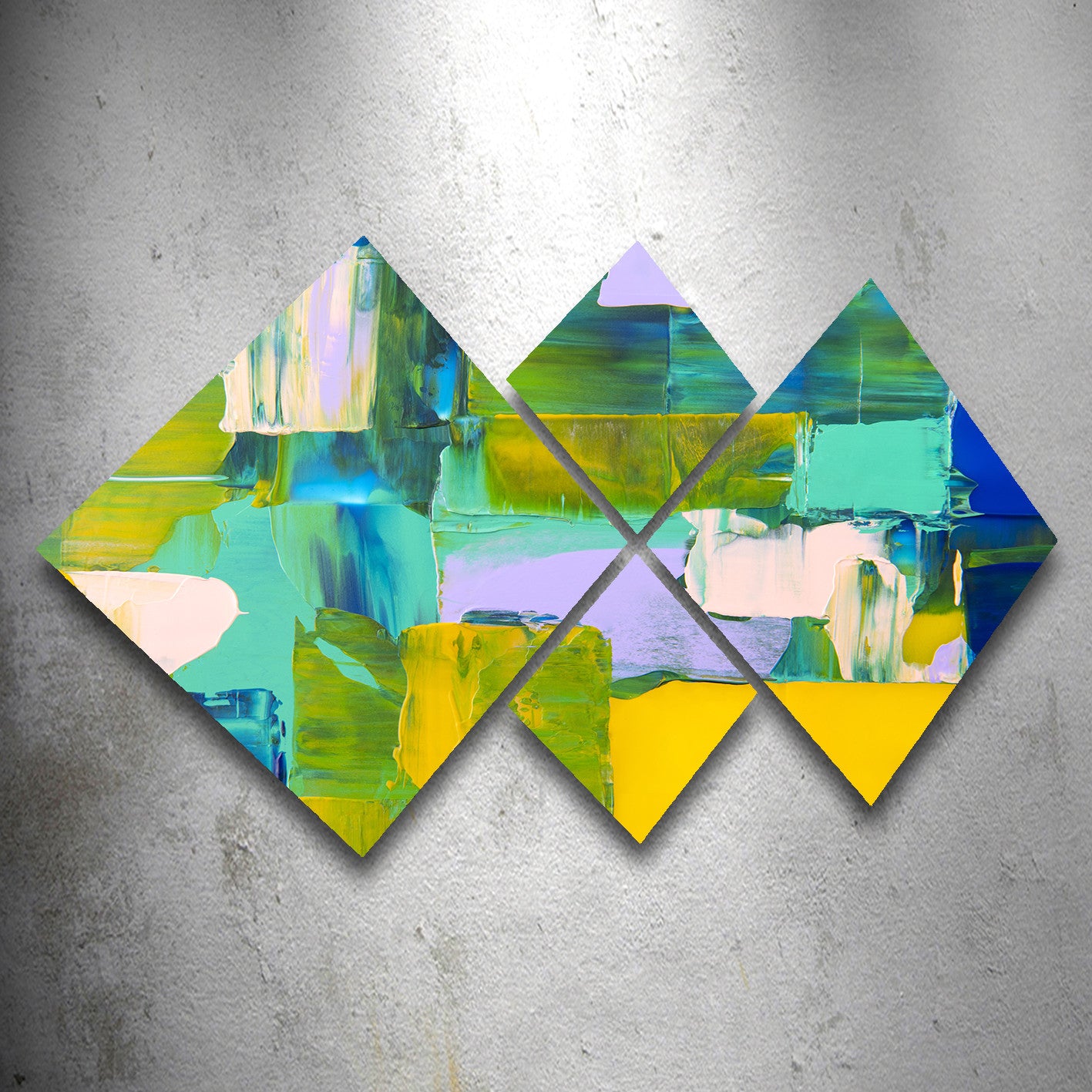 Conjunto Decorativo MDF Multicolor 4 Peças - Impressão UV Premium para Parede