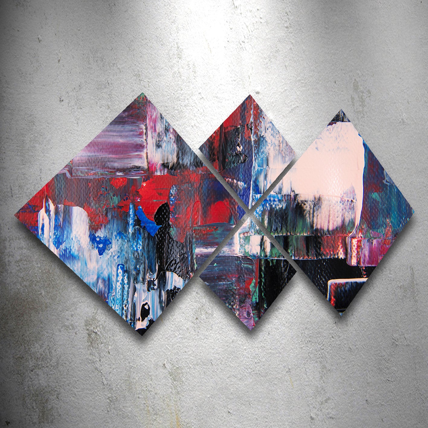 Conjunto Decorativo MDF Multicolor 4 Peças - Impressão UV Premium para Parede