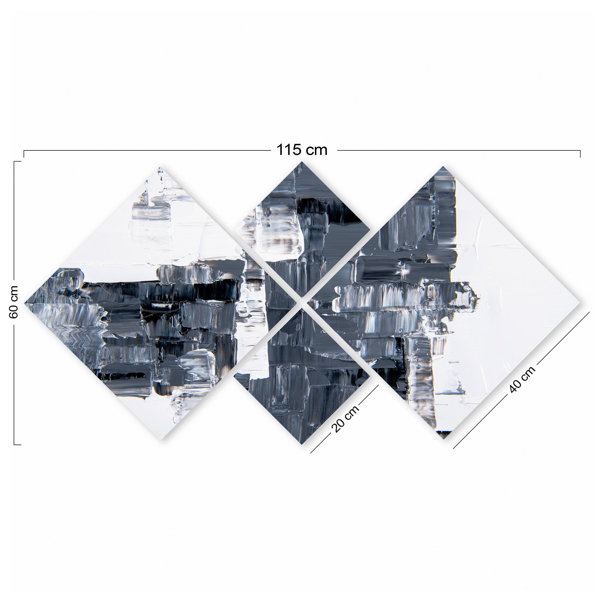 Conjunto Decorativo MDF Multicolor 4 Peças - Impressão UV Premium para Parede