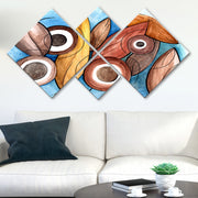 Conjunto Decorativo MDF Multicolor 4 Peças - Impressão UV Premium para Parede