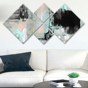 Conjunto Decorativo MDF Multicolor 4 Peças - Impressão UV Premium para Parede