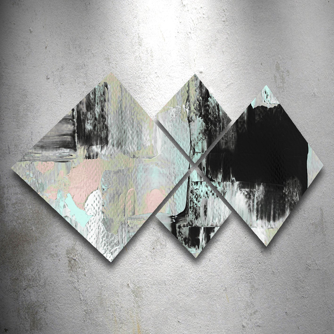 Conjunto Decorativo MDF Multicolor 4 Peças - Impressão UV Premium para Parede