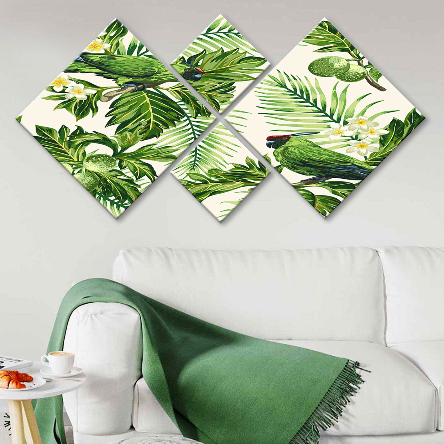 Conjunto Decorativo MDF Multicolor 4 Peças - Impressão UV Premium para Parede