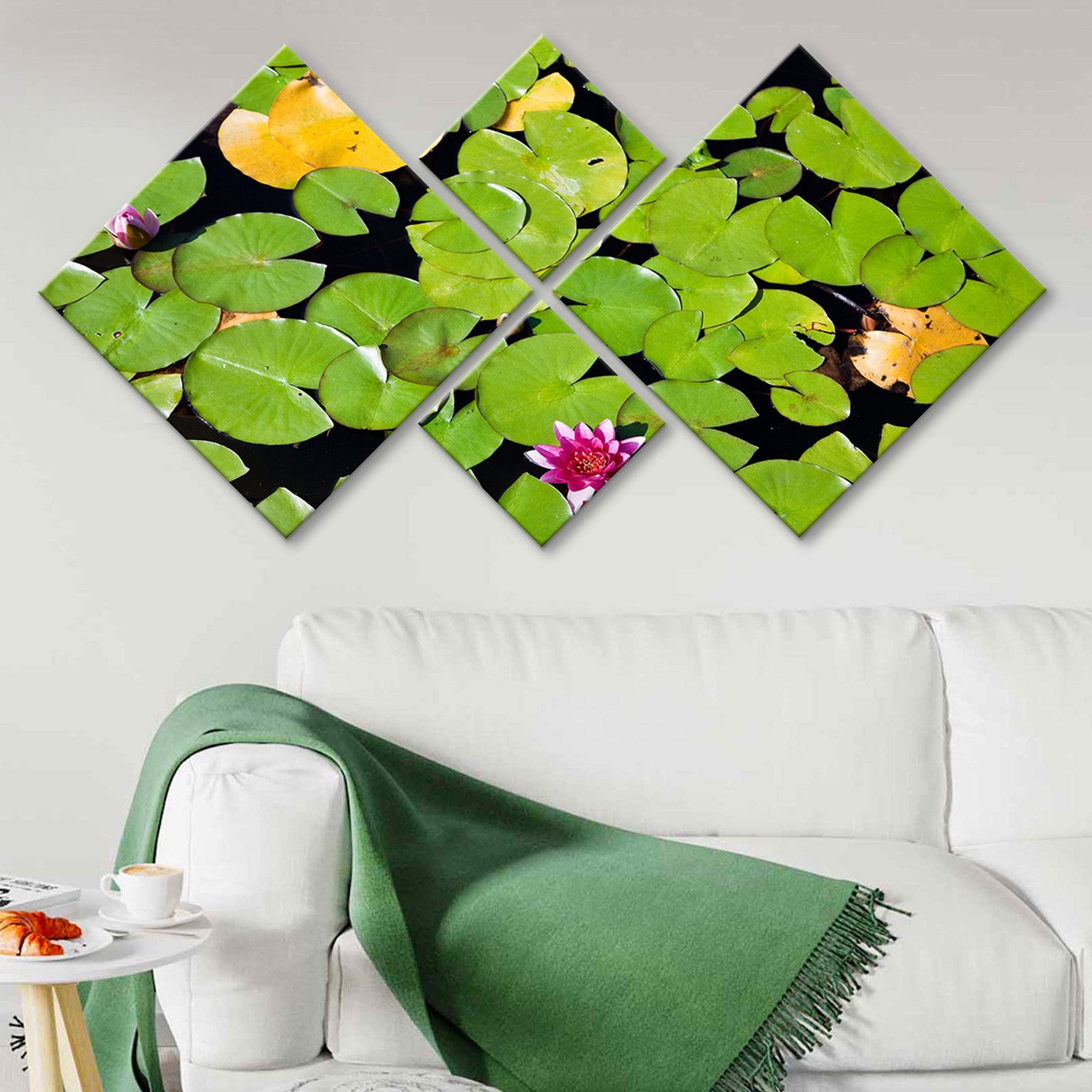 Conjunto Decorativo MDF Multicolor 4 Peças - Impressão UV Premium para Parede