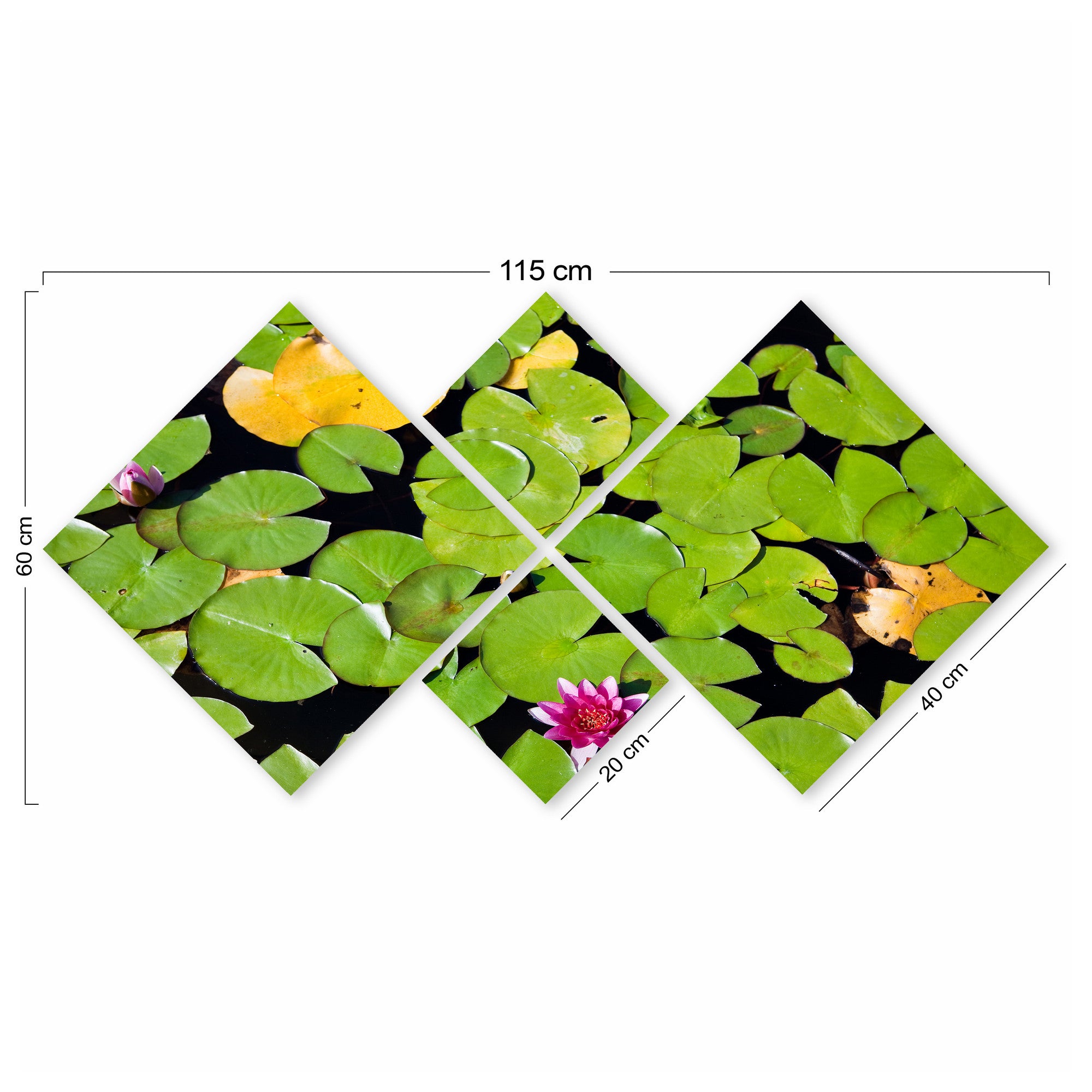 Conjunto Decorativo MDF Multicolor 4 Peças - Impressão UV Premium para Parede