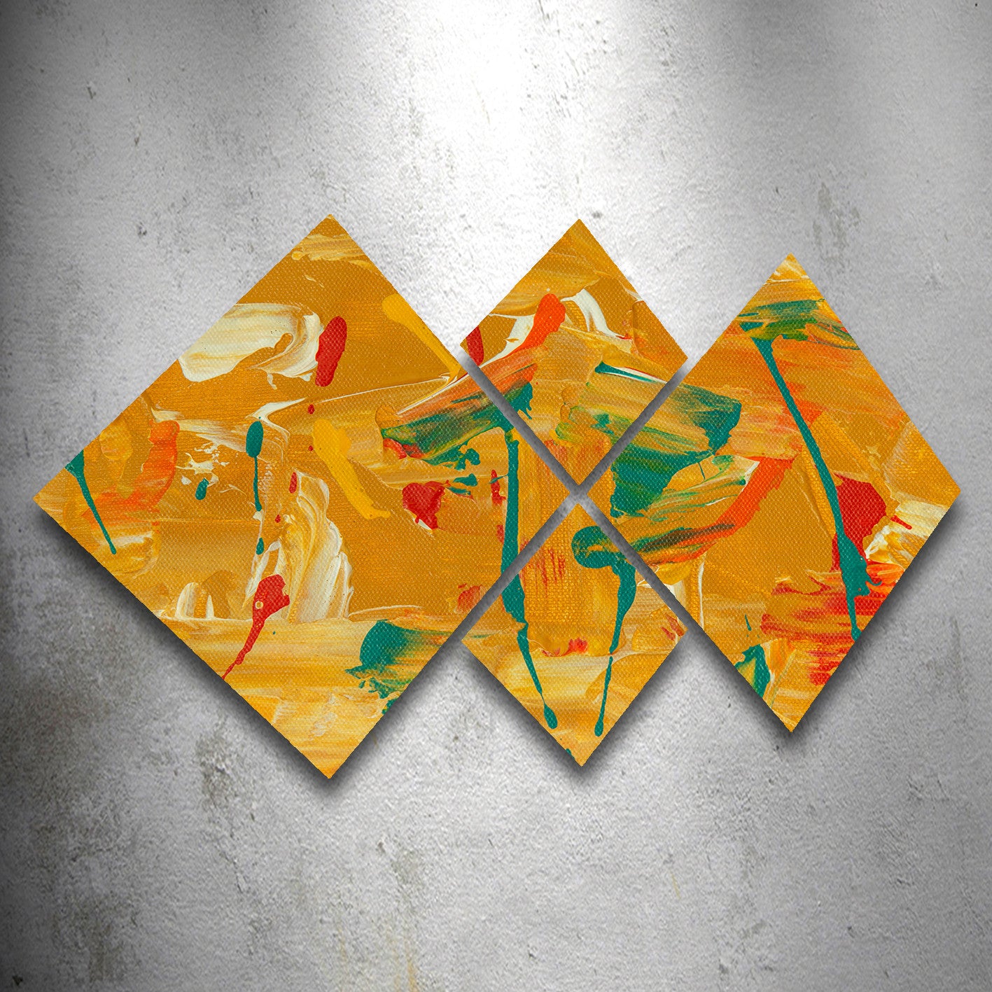 Conjunto Decorativo MDF Multicolor 4 Peças - Impressão UV Premium para Parede