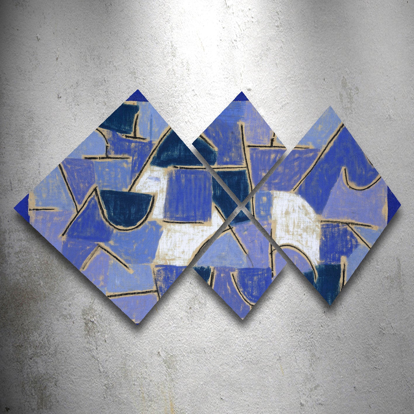 Conjunto Decorativo MDF Multicolor 4 Peças - Impressão UV Premium para Parede