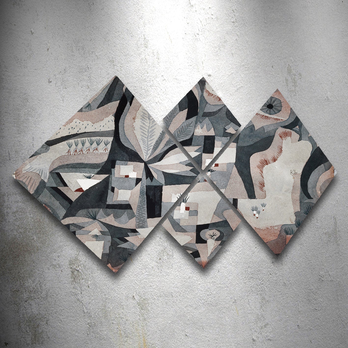 Conjunto Decorativo MDF Multicolor 4 Peças - Impressão UV Premium para Parede