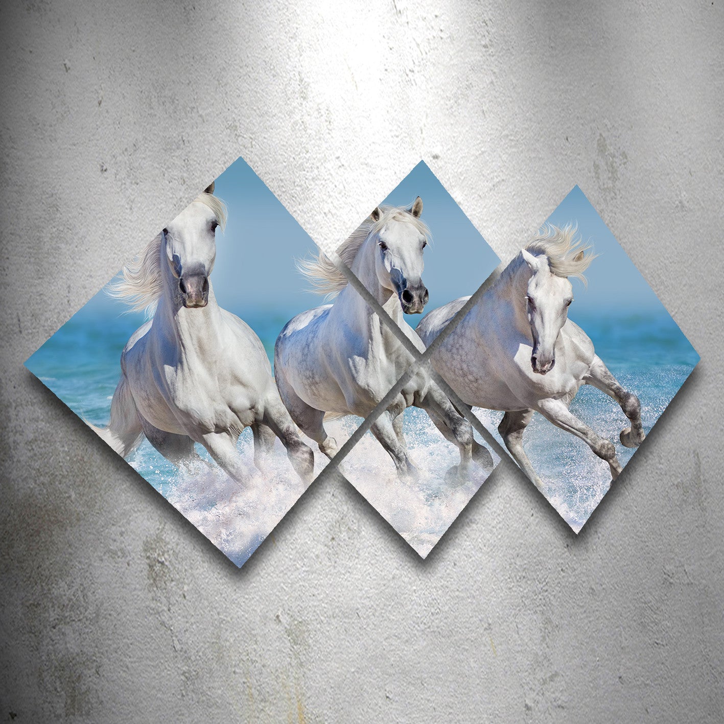 Conjunto Decorativo MDF Multicolor 4 Peças - Impressão UV Premium para Parede