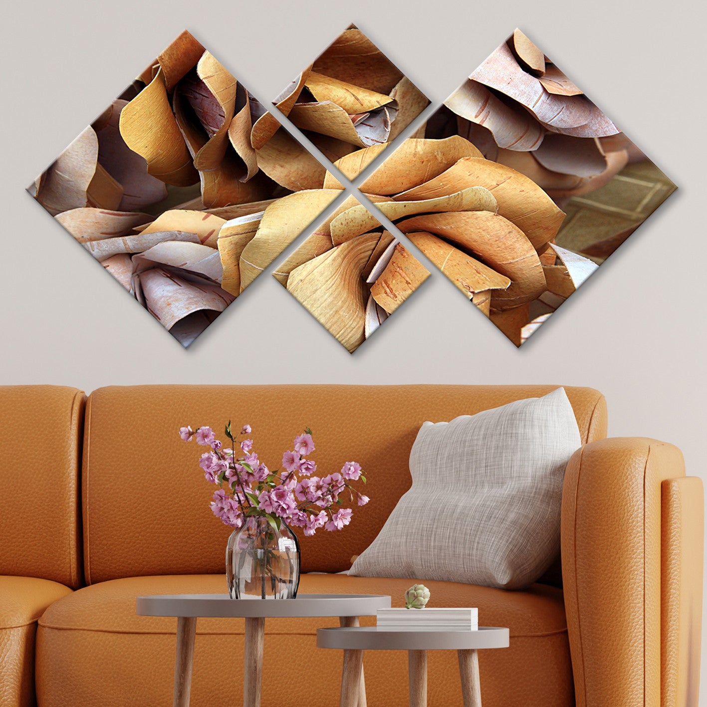 Conjunto Decorativo MDF Multicolor 4 Peças - Impressão UV Premium para Parede