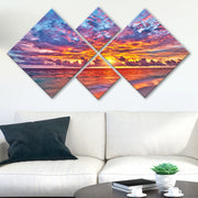 Conjunto Decorativo MDF Multicolor 4 Peças - Impressão UV Premium para Parede