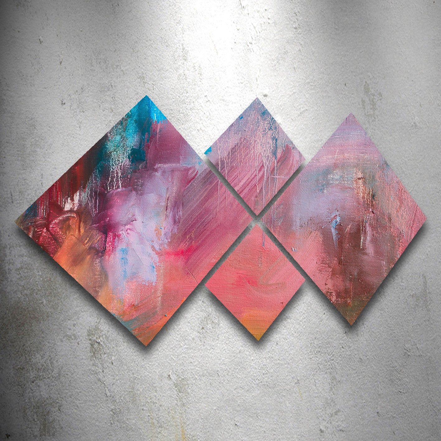 Conjunto Decorativo MDF Multicolor 4 Peças - Impressão UV Premium para Parede