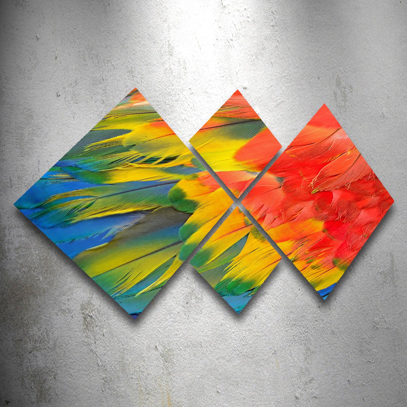 Conjunto Decorativo MDF Multicolor 4 Peças - Impressão UV Premium para Parede