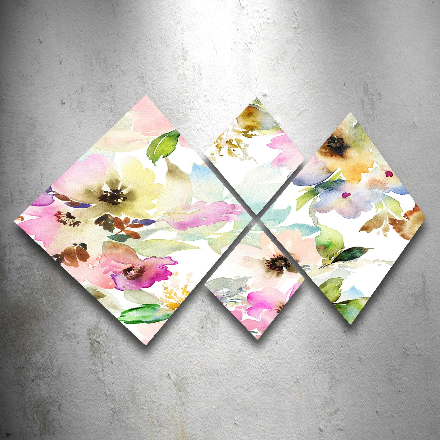 Conjunto Decorativo MDF Multicolor 4 Peças - Impressão UV Premium para Parede