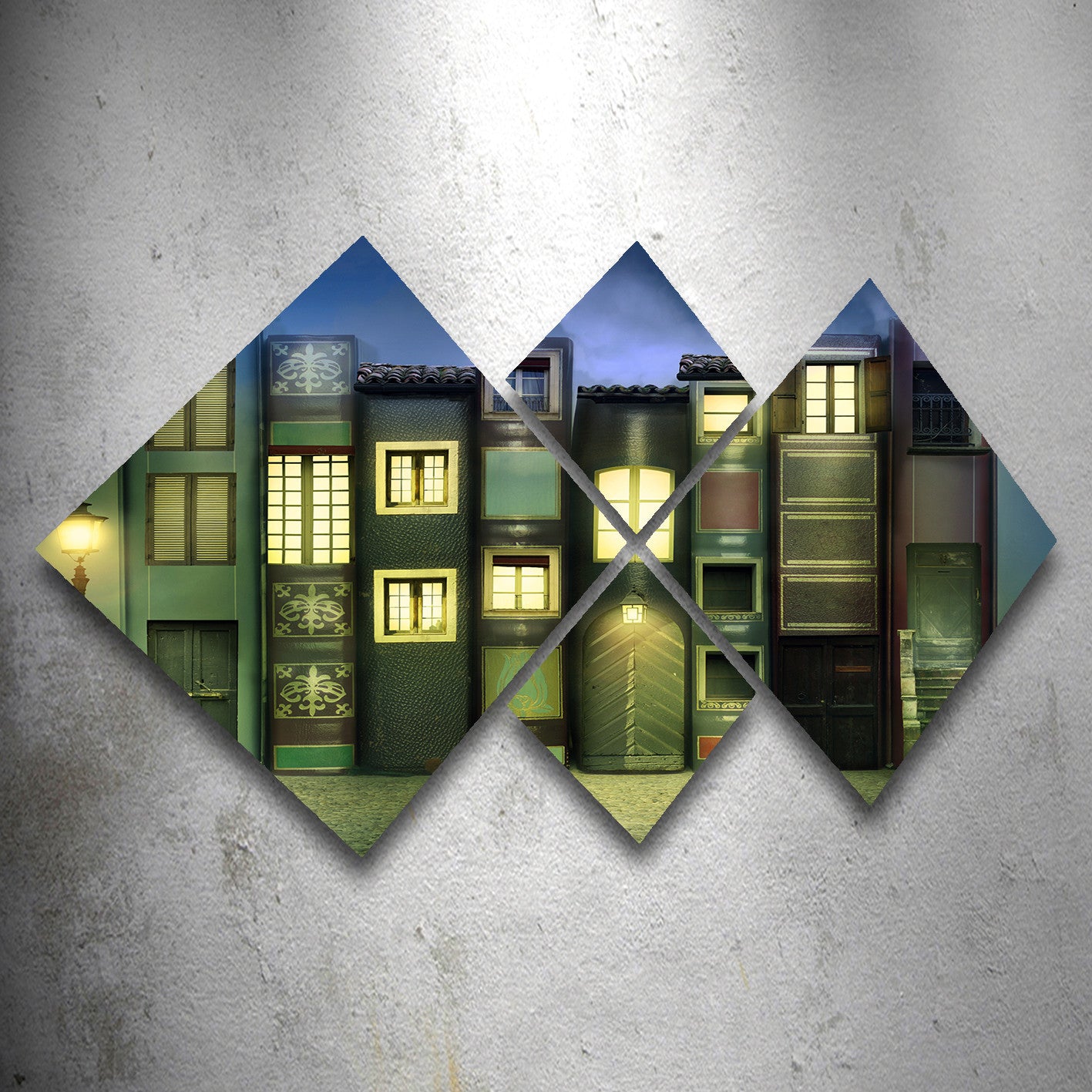 Conjunto Decorativo MDF Multicolor 4 Peças - Impressão UV Premium para Parede