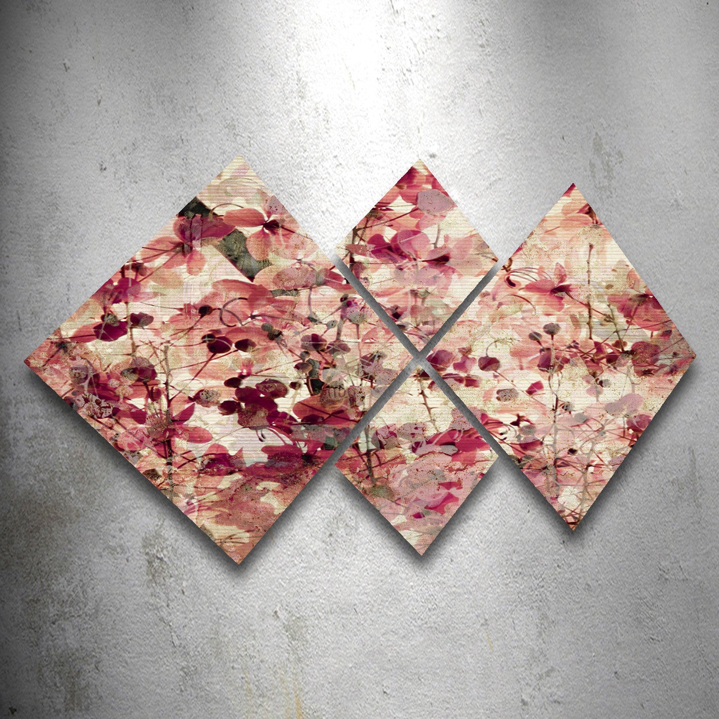 Conjunto Decorativo MDF Multicolor 4 Peças - Impressão UV Premium para Parede