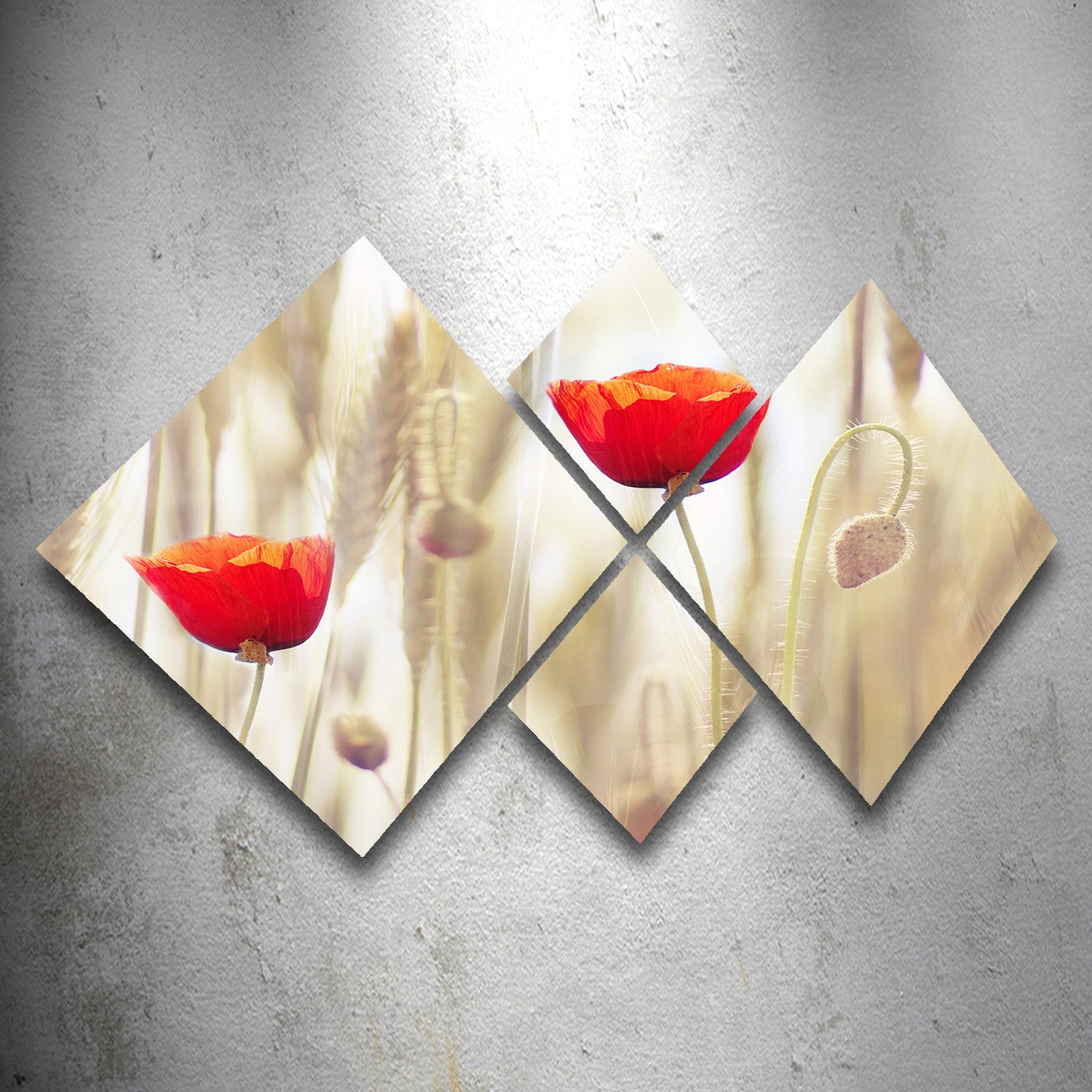 Conjunto Decorativo MDF Multicolor 4 Peças - Impressão UV Premium para Parede