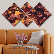 Conjunto Decorativo MDF Multicolor 4 Peças - Impressão UV Premium para Parede