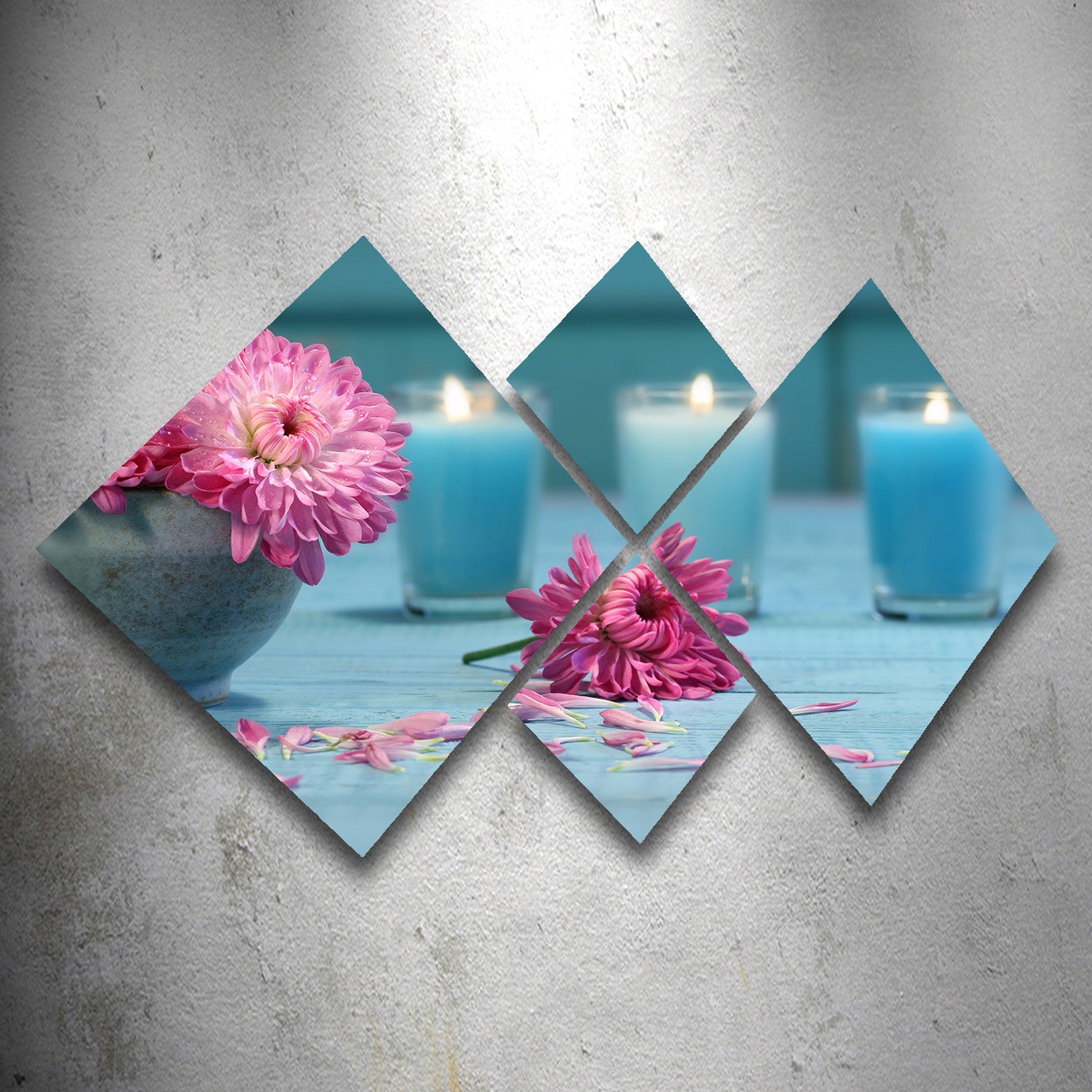 Conjunto Decorativo MDF Multicolor 4 Peças - Impressão UV Premium para Parede