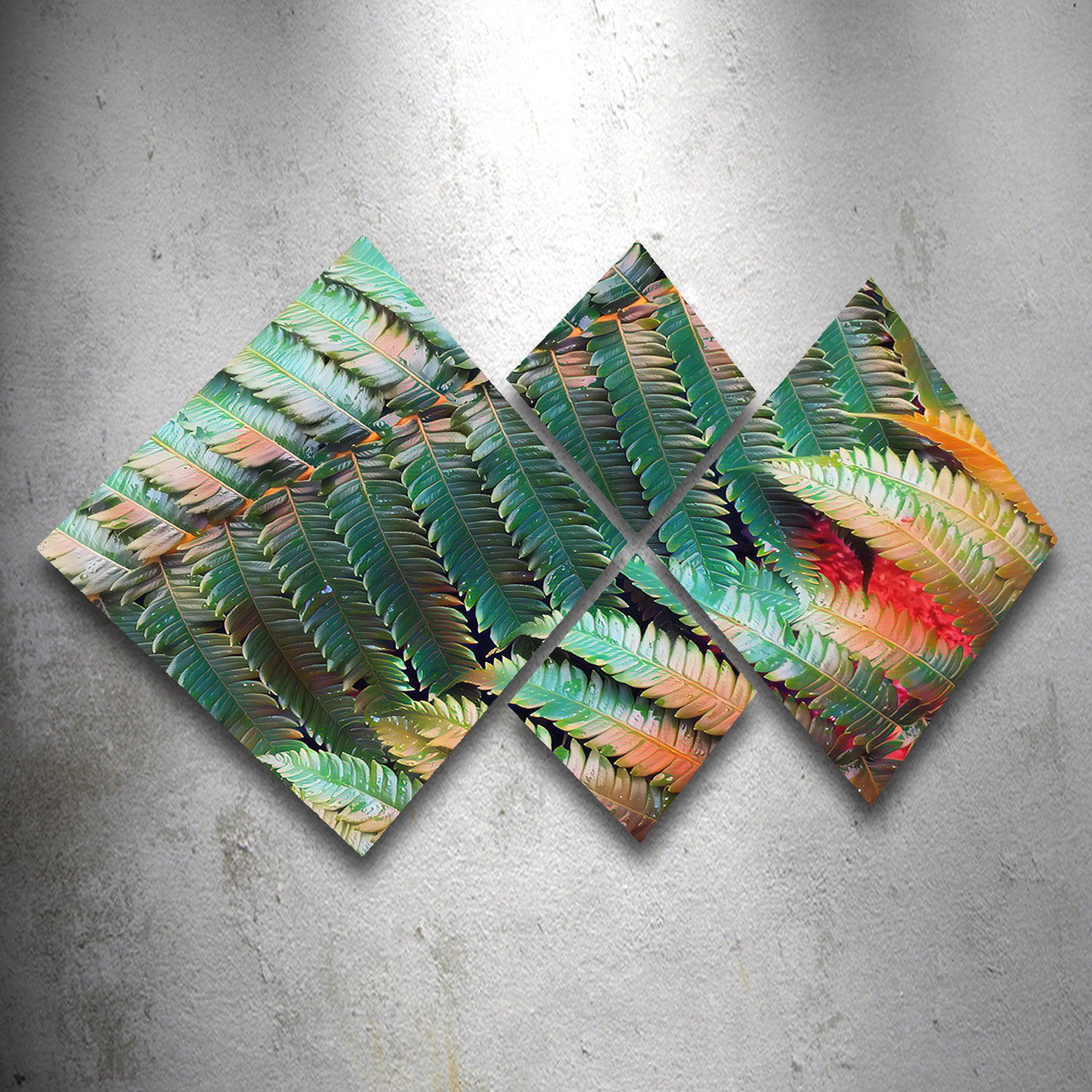 Conjunto Decorativo MDF Multicolor 4 Peças - Impressão UV Premium para Parede