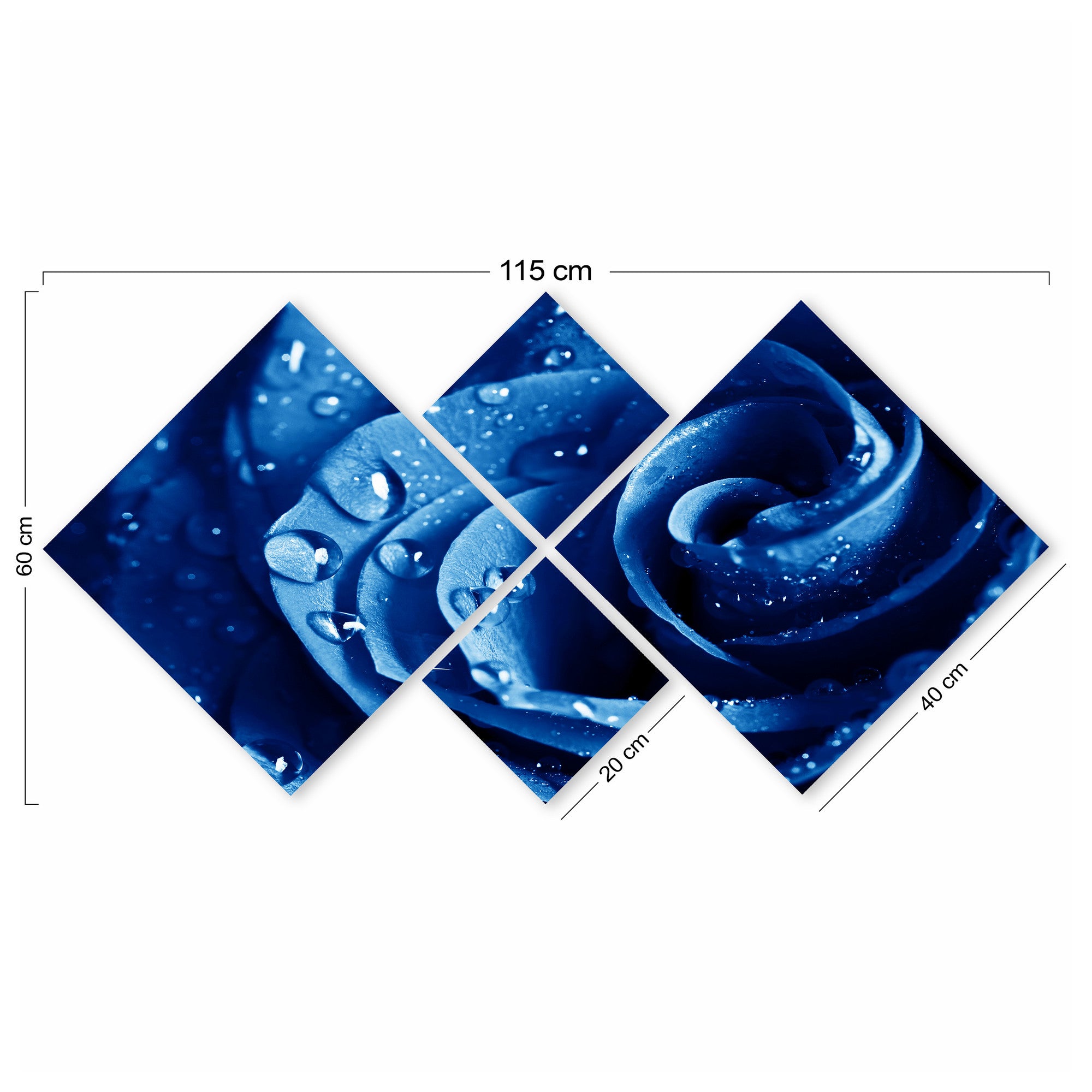 Conjunto Decorativo MDF Multicolor 4 Peças - Impressão UV Premium para Parede