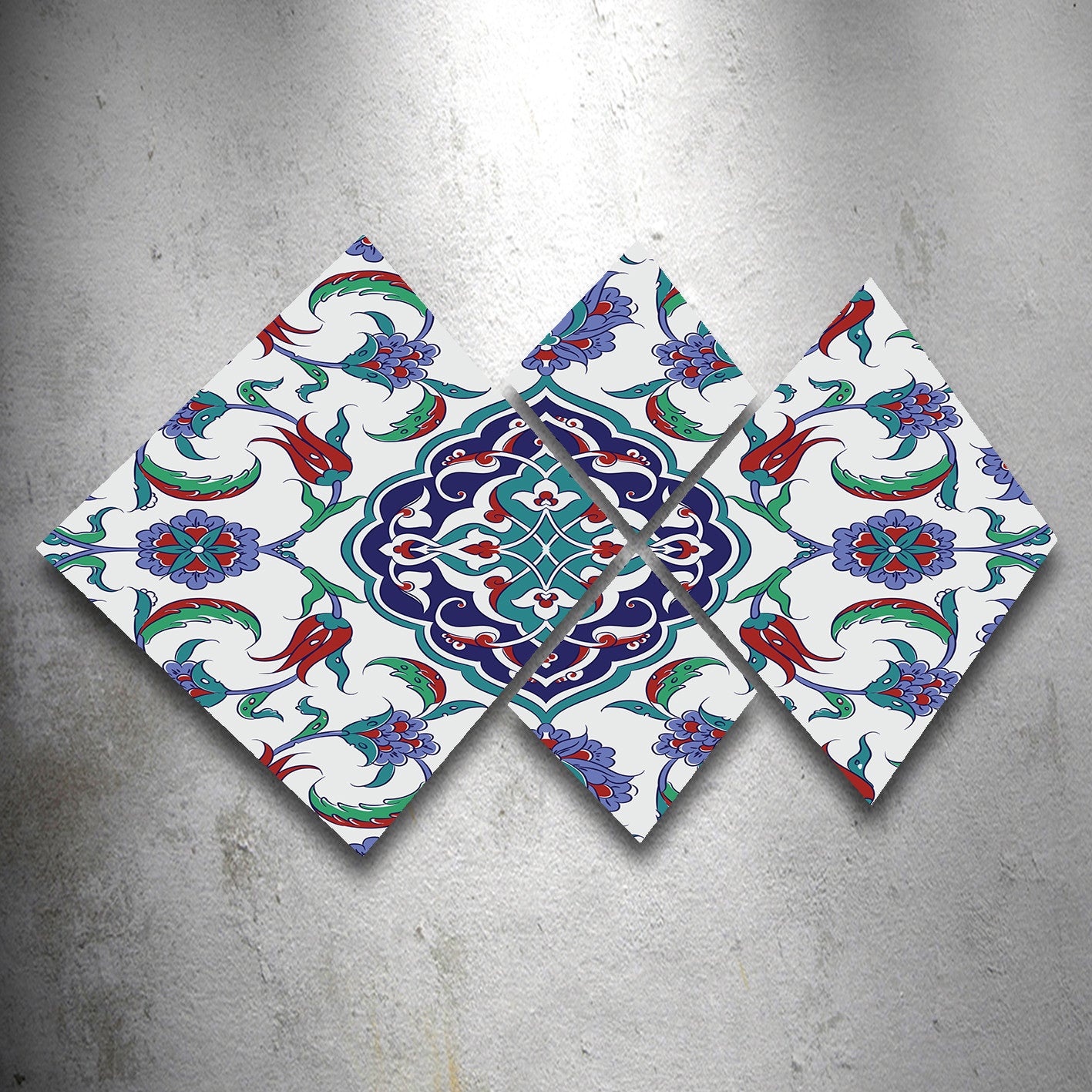 Conjunto Decorativo MDF Multicolor 4 Peças - Impressão UV Premium 60x115cm