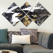 Conjunto Decorativo MDF Multicolor 4 Peças - Impressão UV Premium para Parede