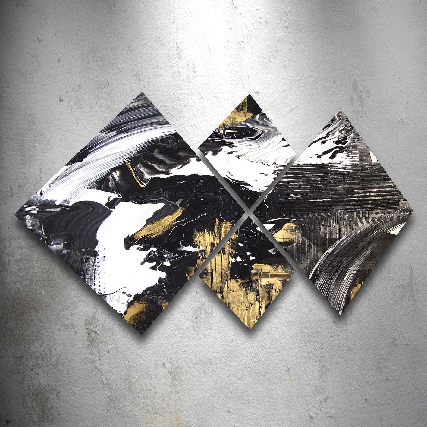 Conjunto Decorativo MDF Multicolor 4 Peças - Impressão UV Premium para Parede