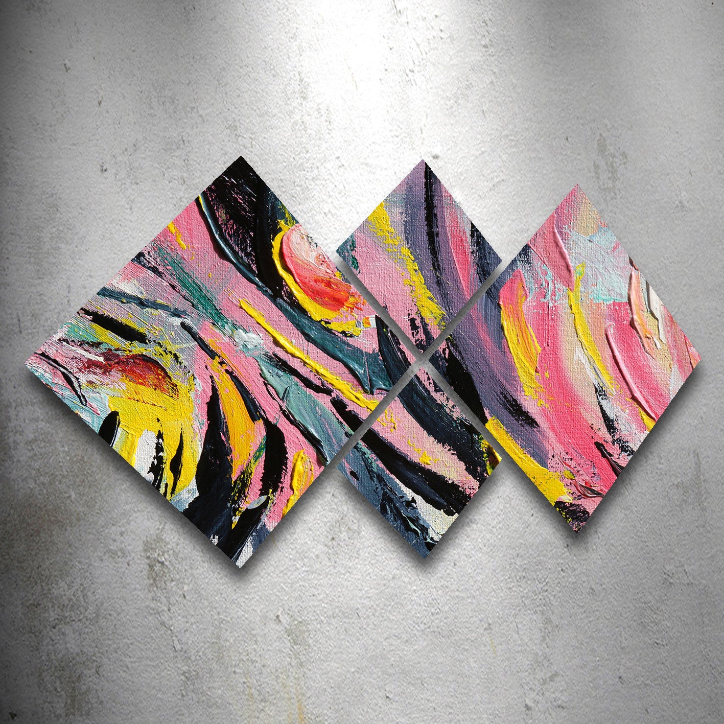 Conjunto Decorativo MDF Multicolor 4 Peças - Impressão UV Premium para Parede