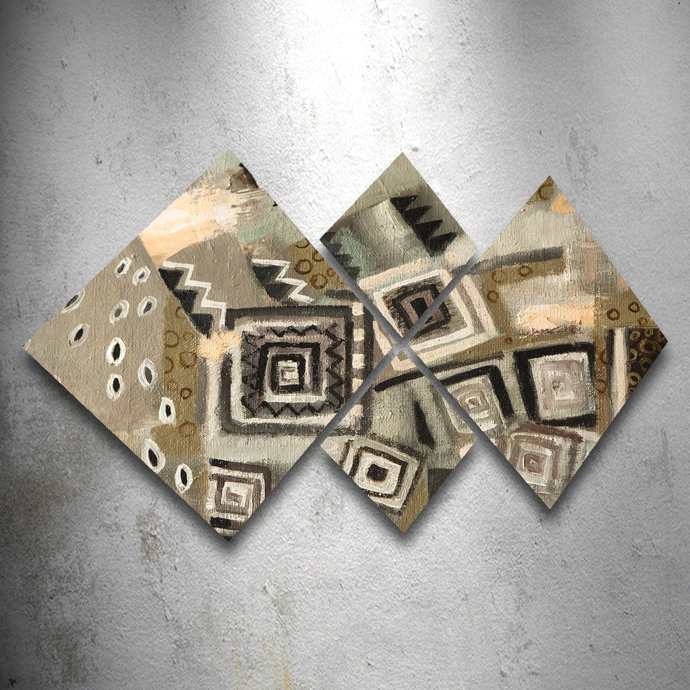 Conjunto Decorativo MDF Multicolor 4 Peças - Impressão UV Premium para Parede