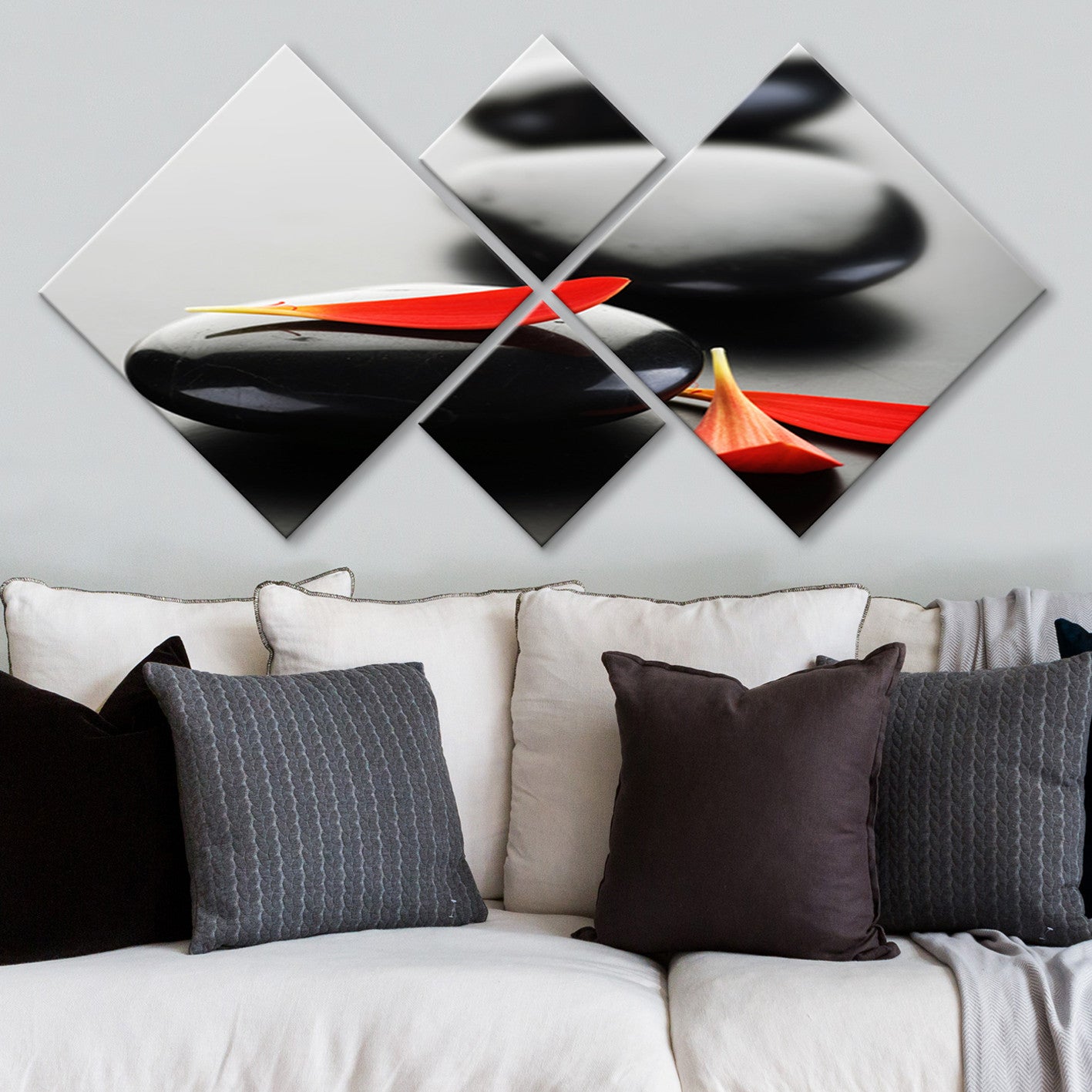 Conjunto Decorativo MDF Multicolor 4 Peças - Impressão UV Premium para Parede