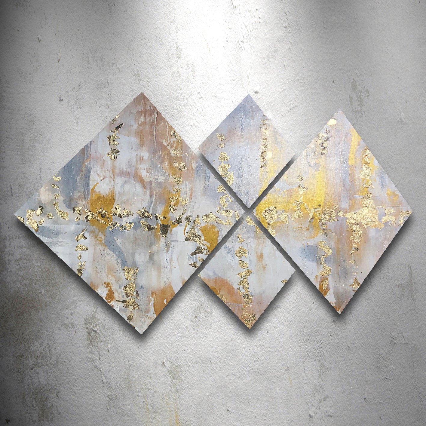 Conjunto Decorativo MDF Multicolor 4 Peças - Impressão UV Premium para Parede