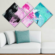 Conjunto Decorativo MDF Multicolor 4 Peças - Impressão UV Premium para Parede