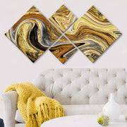 Conjunto Decorativo MDF Multicolor 4 Peças - Impressão UV Premium para Parede