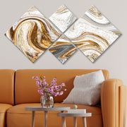 Conjunto Decorativo MDF Multicolor 4 Peças - Impressão UV Premium para Parede