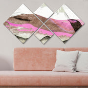 Conjunto Decorativo MDF Multicolor 4 Peças - Impressão UV Premium para Parede