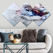 Conjunto Decorativo MDF Multicolor 4 Peças - Impressão UV Premium para Parede