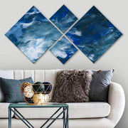 Conjunto Decorativo MDF Multicolor 4 Peças - Impressão UV Premium para Parede