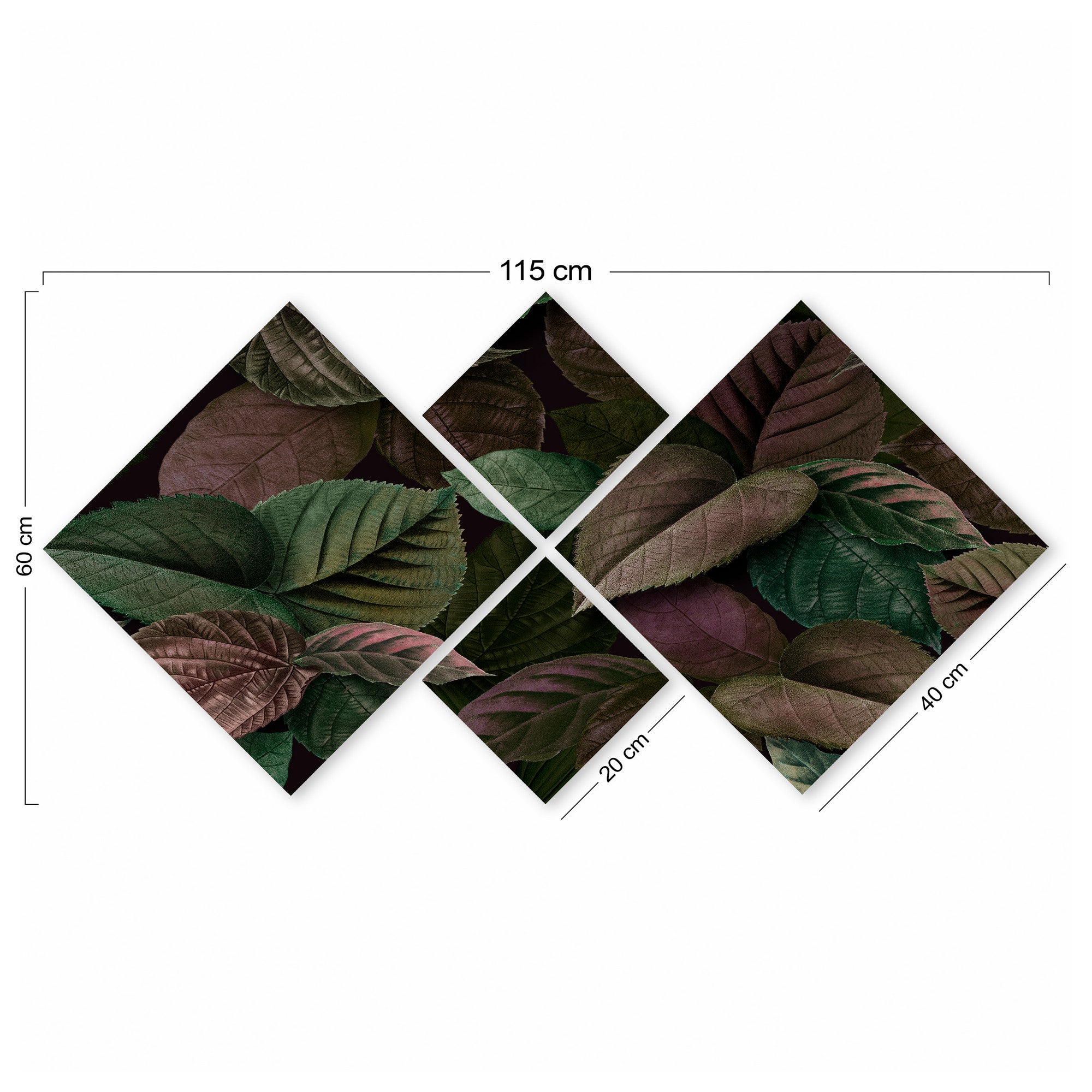 Conjunto Decorativo MDF Multicolor 4 Peças - Impressão UV Premium para Parede