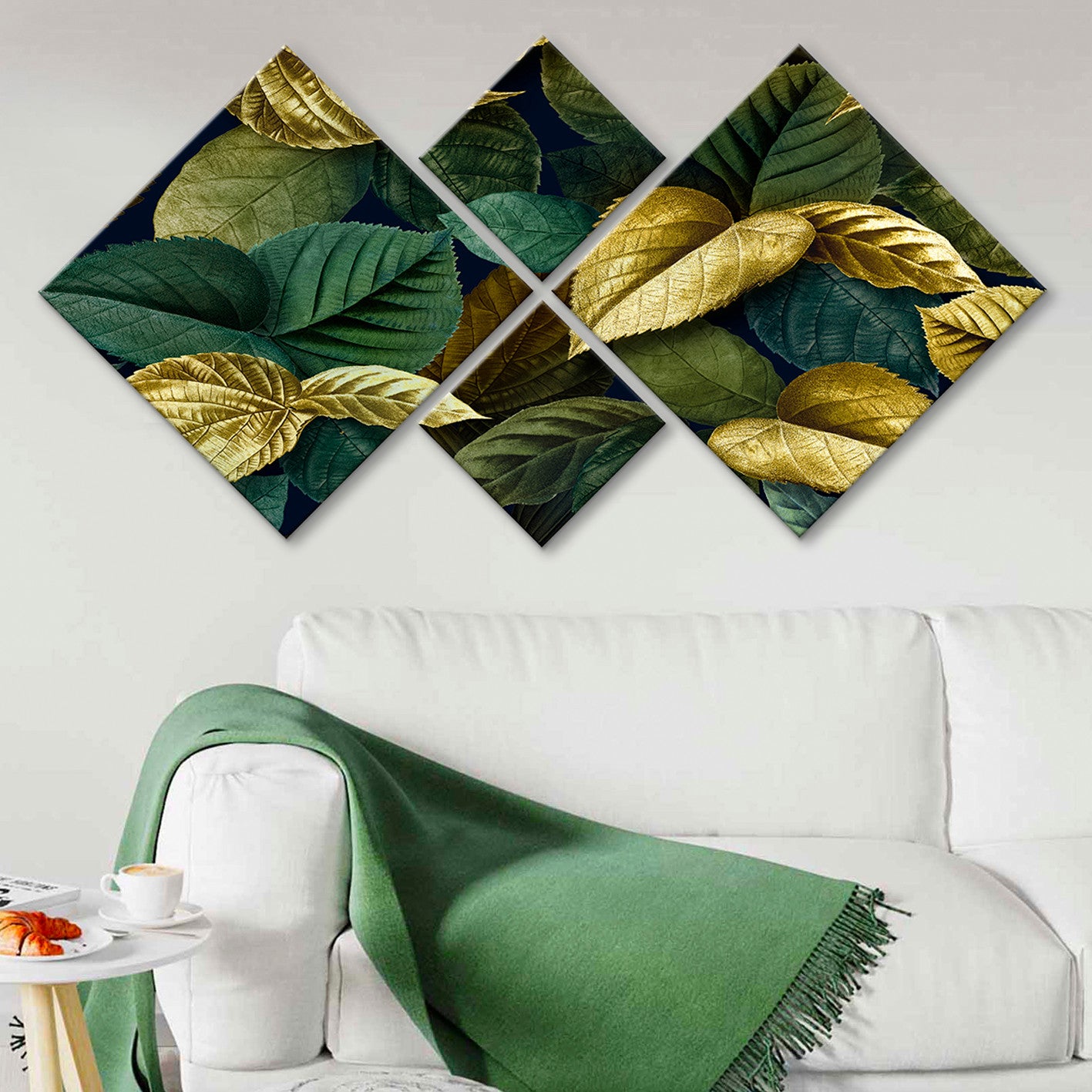 Conjunto Decorativo MDF Multicolor 4 Peças - Impressão UV Premium para Parede