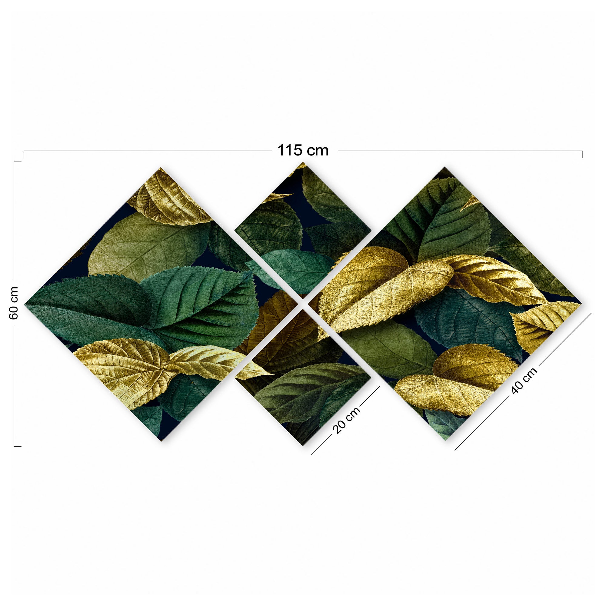 Conjunto Decorativo MDF Multicolor 4 Peças - Impressão UV Premium para Parede