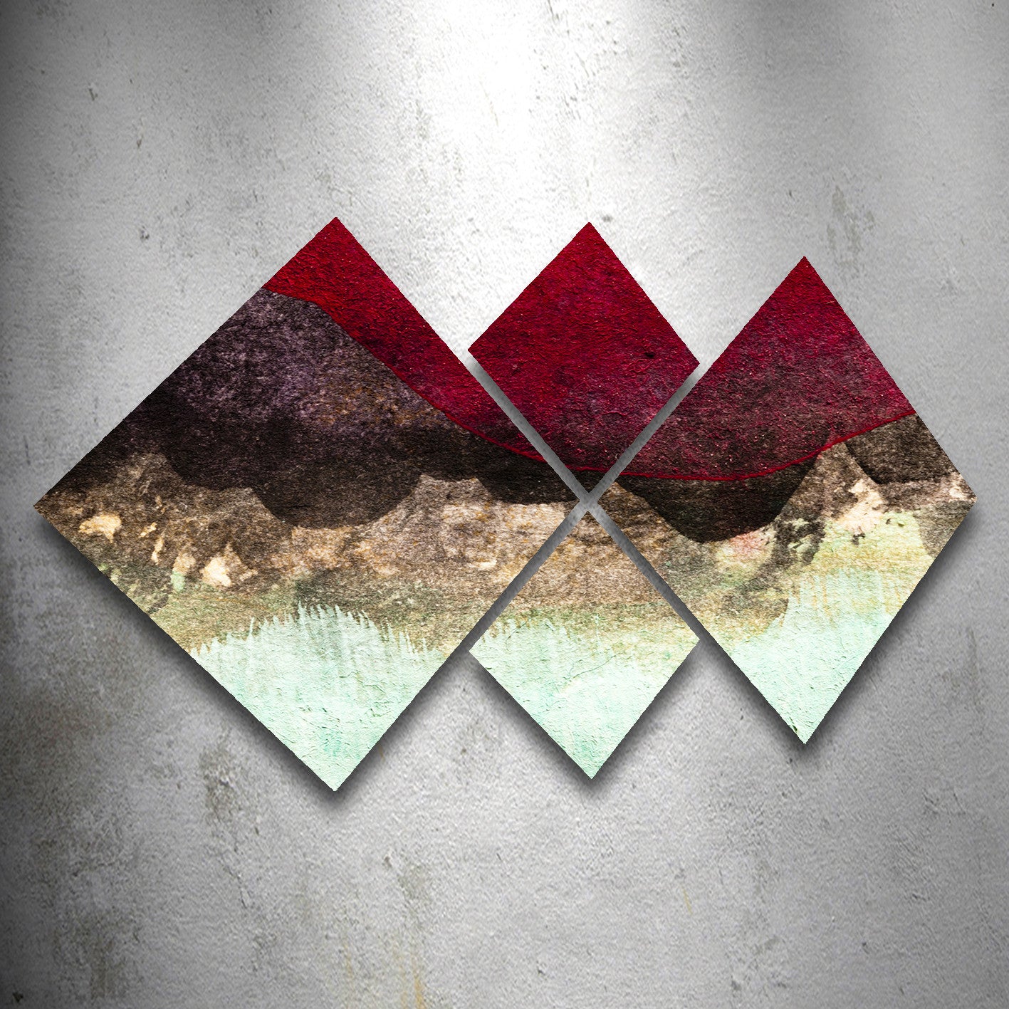 Conjunto Decorativo MDF Multicolor 4 Peças - Impressão UV Premium para Parede